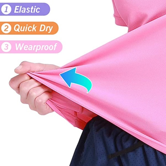 NEW Women's Quick Dry T-Shirt Short Sleeve M Pink - Picture 5 of 5